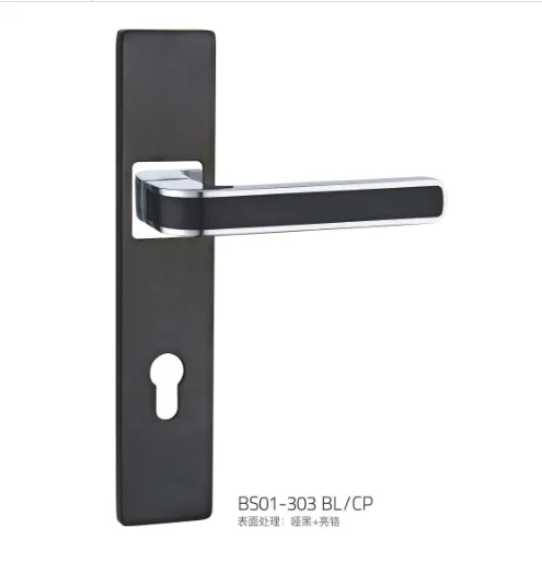  Дверной замок из нержавеющей стали черный и серый дверной с ключами