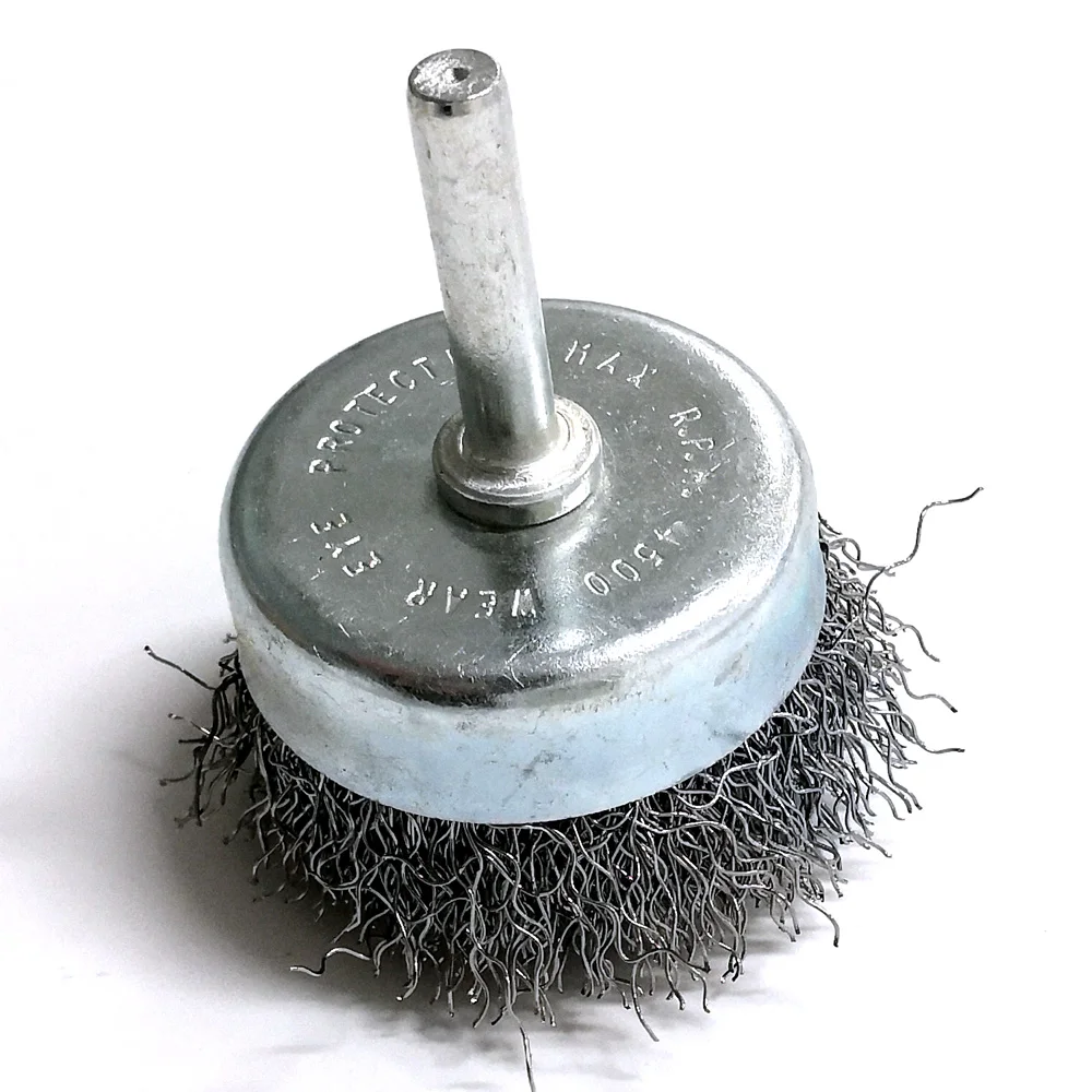 crimp wire cup brush/steel wire cup brush