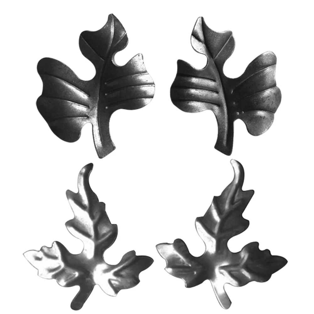 Hand Stamped Metal Leaf Flower Stair Railing Decorative Elements handrail Design Accents outdoor Railings Stamping Iron Grapes