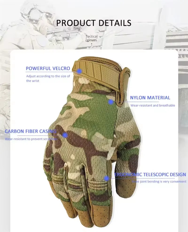 Global hot-selling of tactical gloves anti-slip wear outdoor training all refers to tactical gloves