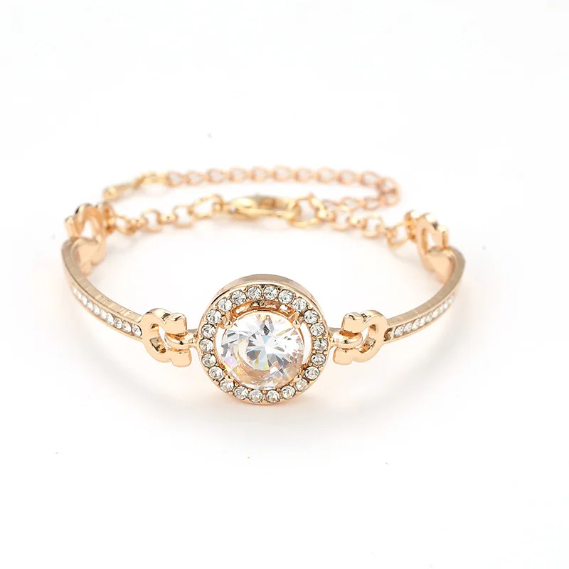 Charm Bling Crystal Rhinestone Bracelet  Flashing Diamond Adjustable Bracelet Jewelry Gift For Women
