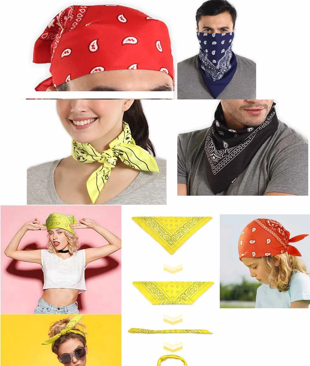 Bandannas дешевый 100% хлопок дизайн ваш собственный экран печать шелковистый носовой платок квадратный Пейсли Пользовательский логотип
