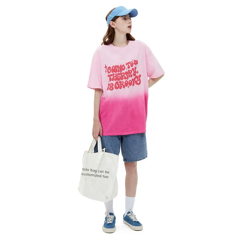 KY Couple Boyfriend Oversized Tshirt Unisex Cotton Wholesale 3d Puff Print Tshirts Unisex