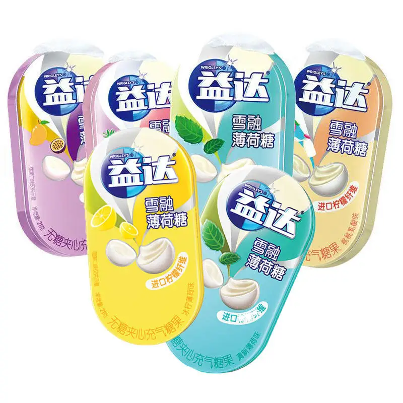 Качественная жевательная резинка для конфет без сахара в виде надувных минтов 21 г