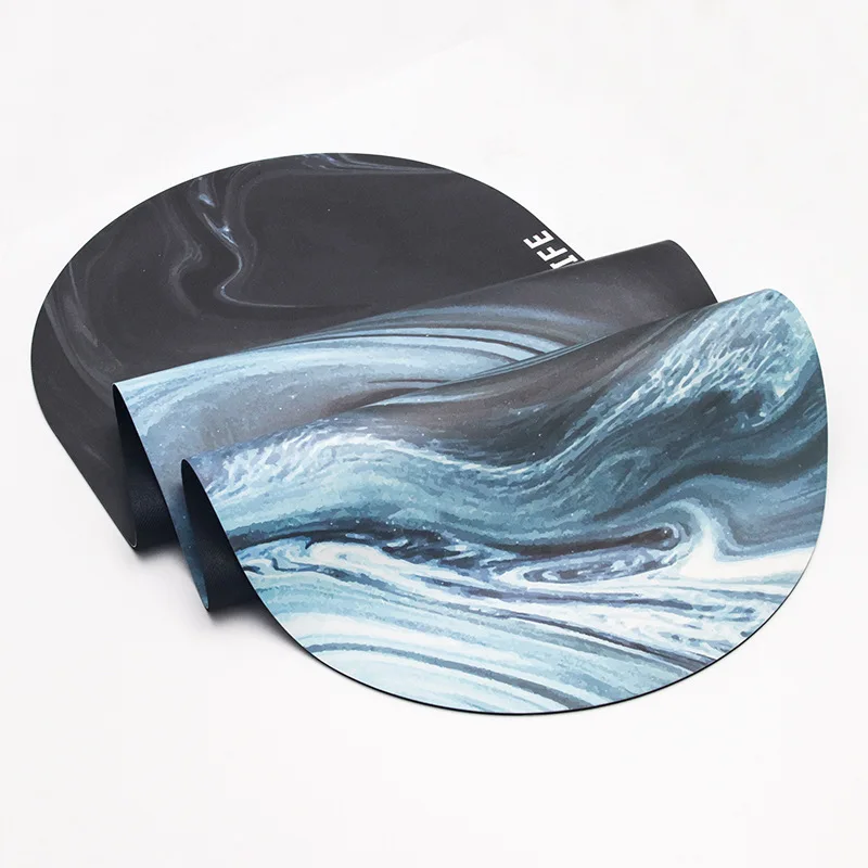 2023 New Shape Oval Scenic Yoga Mat