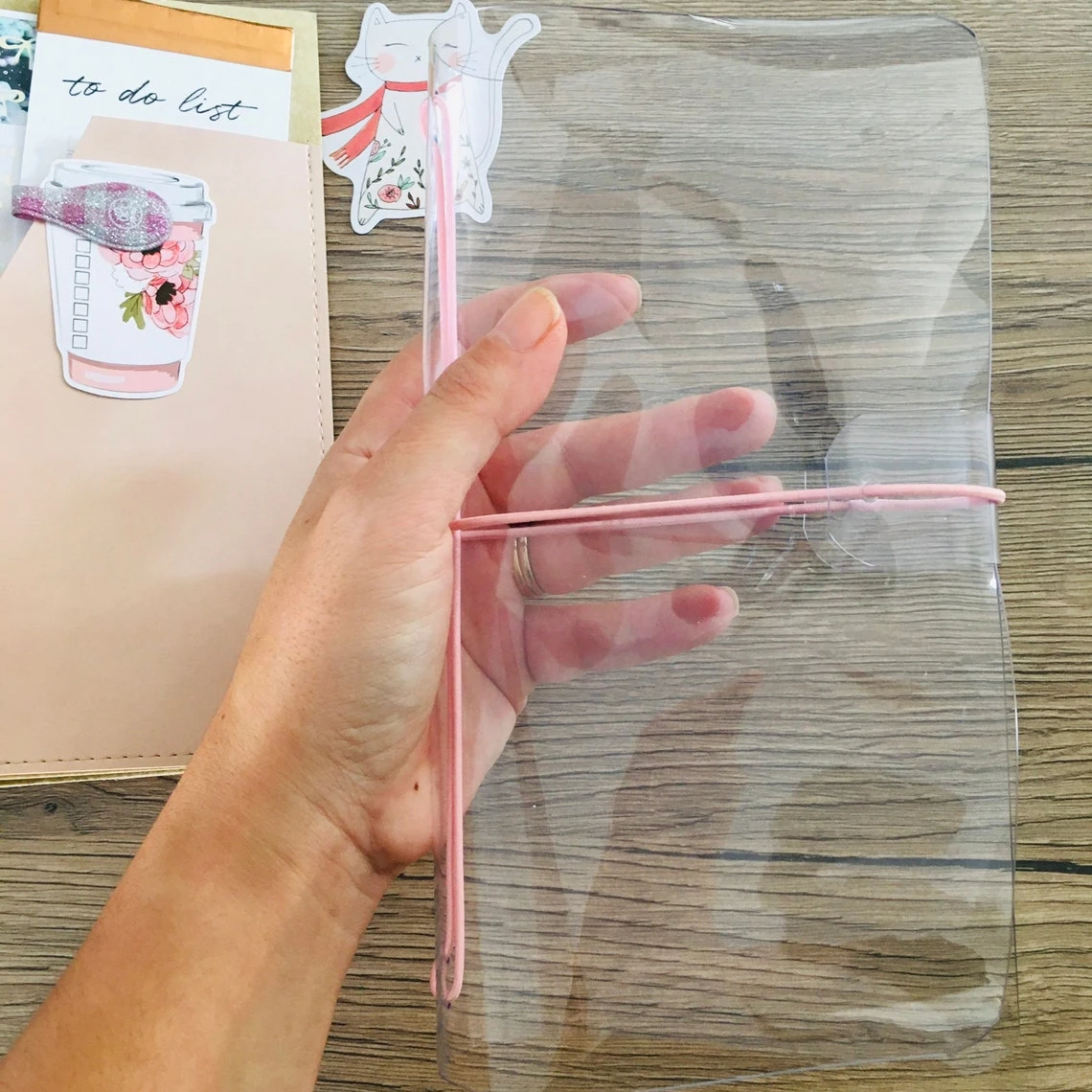 Plastic Book Cover Transparent Cheap Custom Color Elastic Book Cover