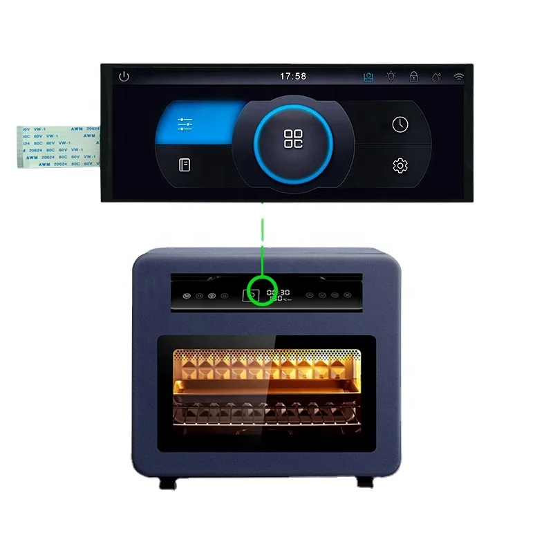 Rjoytek 6.8 inch Stretched Bar Display 1280*480 MIPI TFT LCD Display Module for Ovens Microwave Oven