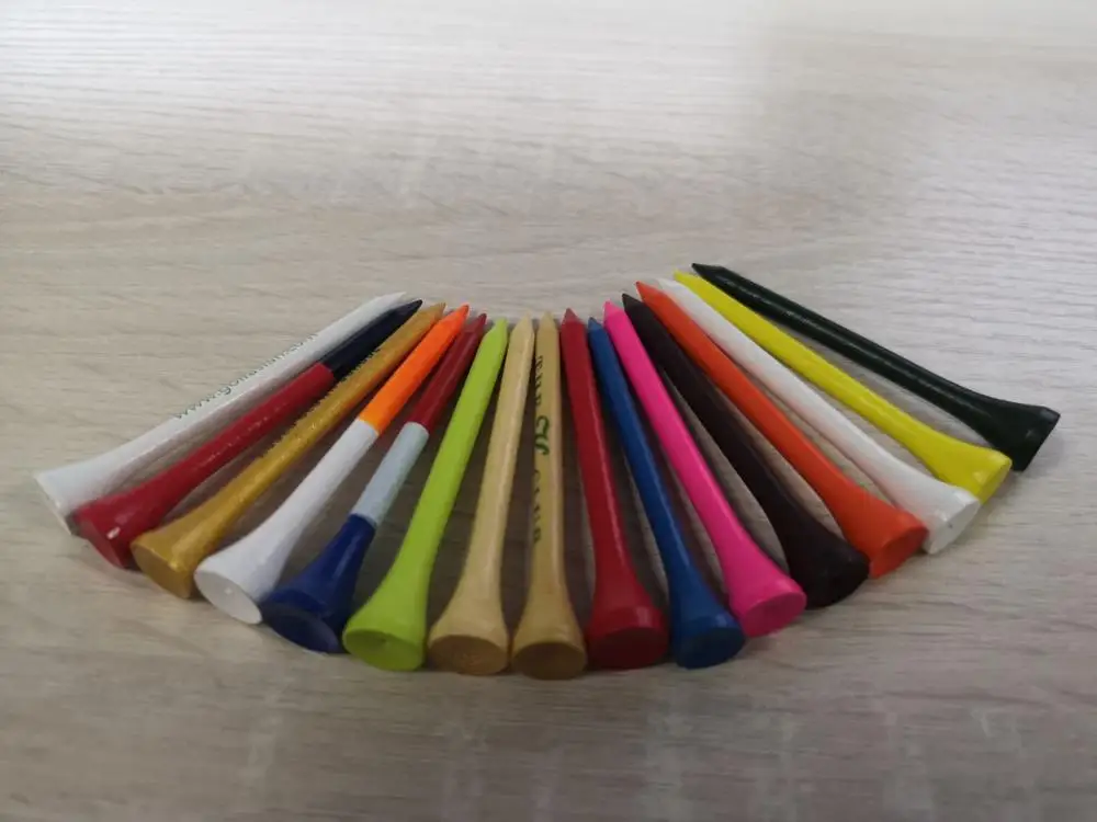 Сделанные на заказ цветные уникальные бамбуковые деревянные пластиковые гольфы