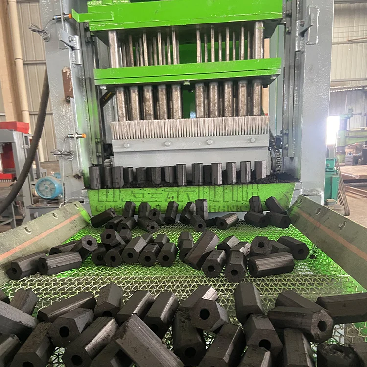 Efficient Charcoal Press Machine  Production Line bbq charcoal saw dust coconut biomass shisha briquette machine