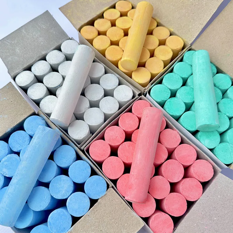 Cheap Price painting Teaching white sports Colored chalk for multiple purpose