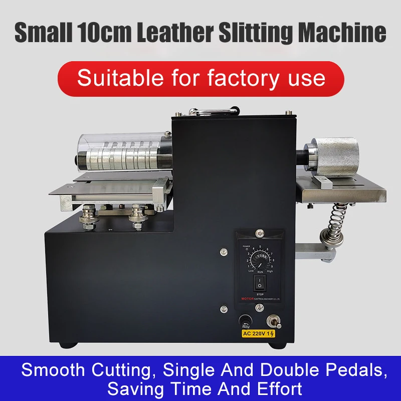 Factory Wholesale Small Leather Slitting Machine Desktop Automatic Feed Self Half Cutting Machine