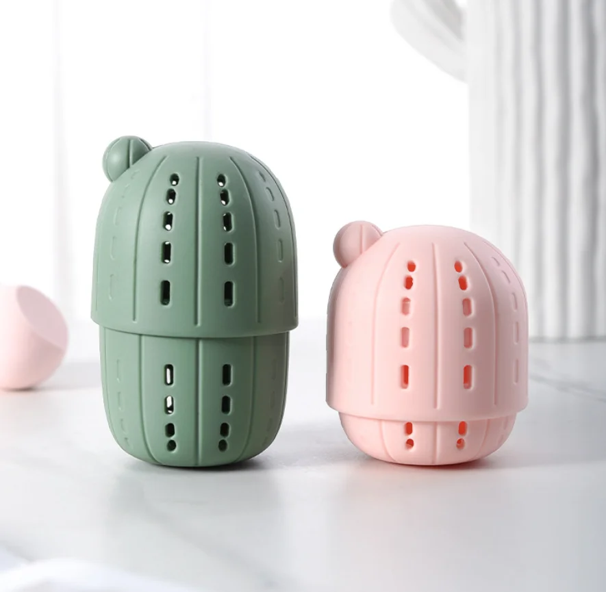 Silicone Makeup Sponge Holder cactus Packaging Display Drying Holder Case Pack Sponges