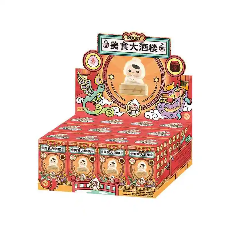 New PUCKY The Feast Series Blind Box Toys Mystery Box Surprise Cute Action Figures Kawaii Desktop Model Girls Gift Collection