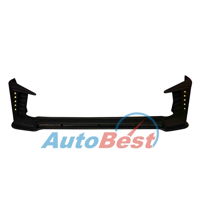 KDH FRONT BUFFER LIP BODY KITS WITH LIGHT FOR TOYOTA HIACE 2014UP VAN BUS KDH200 HI ROOF