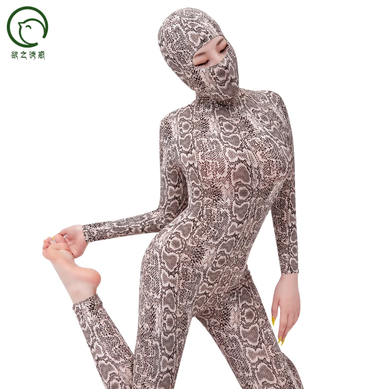 
7043 high elastic leopard jumpsuit night party wear sexy halloween costumes for women sexy costumes 