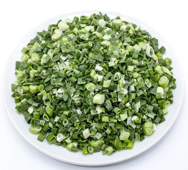 Low Price Freeze-Dried Chopped Green Onions Scallions Spring Onion Leaves Dehydrated Vegetables Processed FD Drying Process