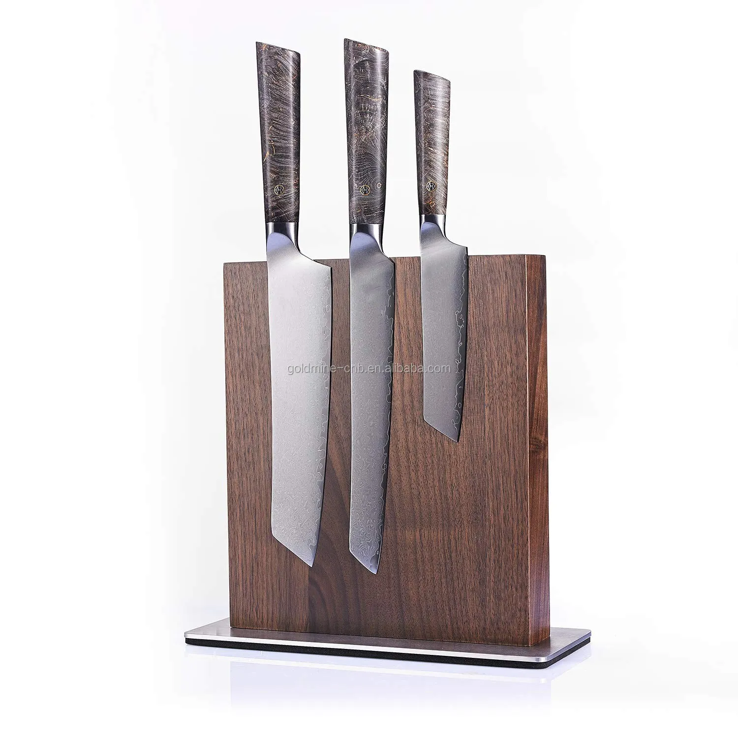 Knife Holder Walnut wood magnetic knife block