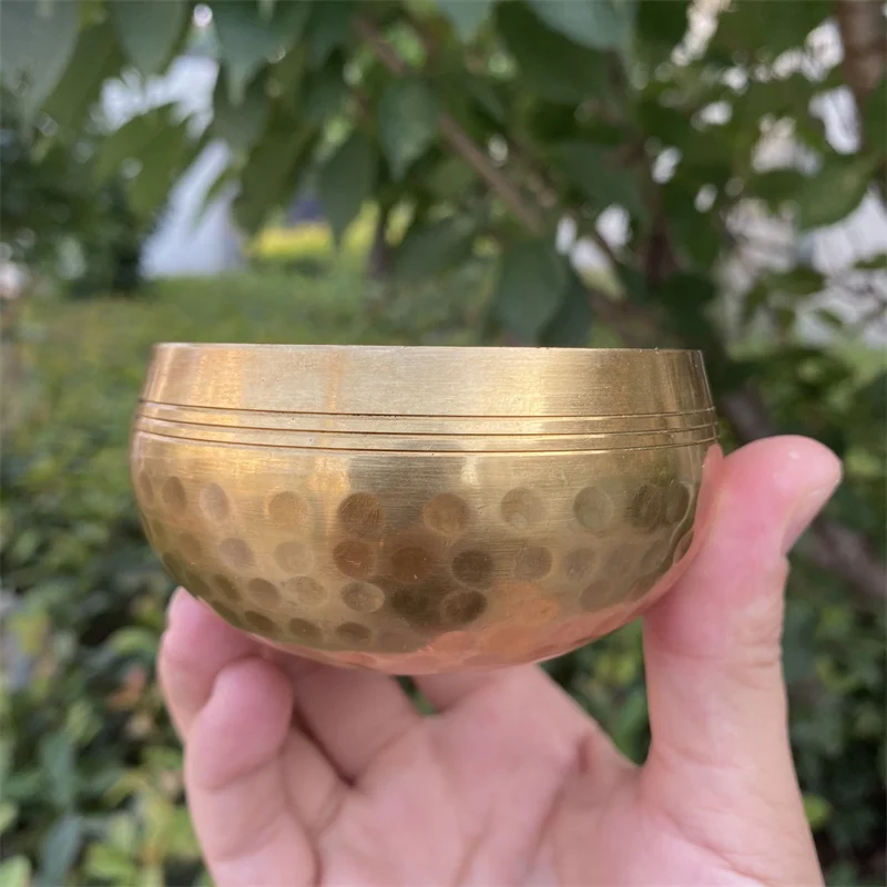 Wholesale Crystals Natural Healing Stones Brass Singing bowl Ornaments As