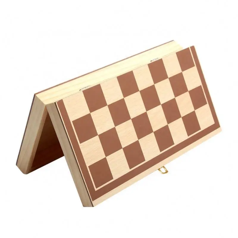 BSCI factory customized logo package Wooden chess board game set of classic game for kids and adults