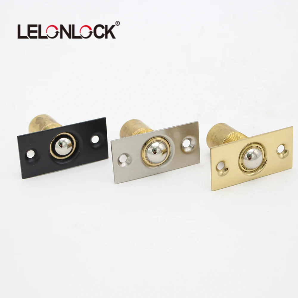 Pure Copper Ball Roller Invisible Door Catcher Popular Brushed Gold Silent Base Knob