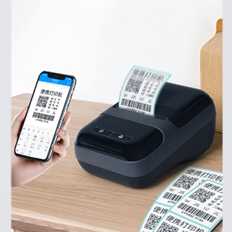 Ручная портативная этикетка Phomemo, 58 мм, Upc, Qr-код, принтер для этикеток