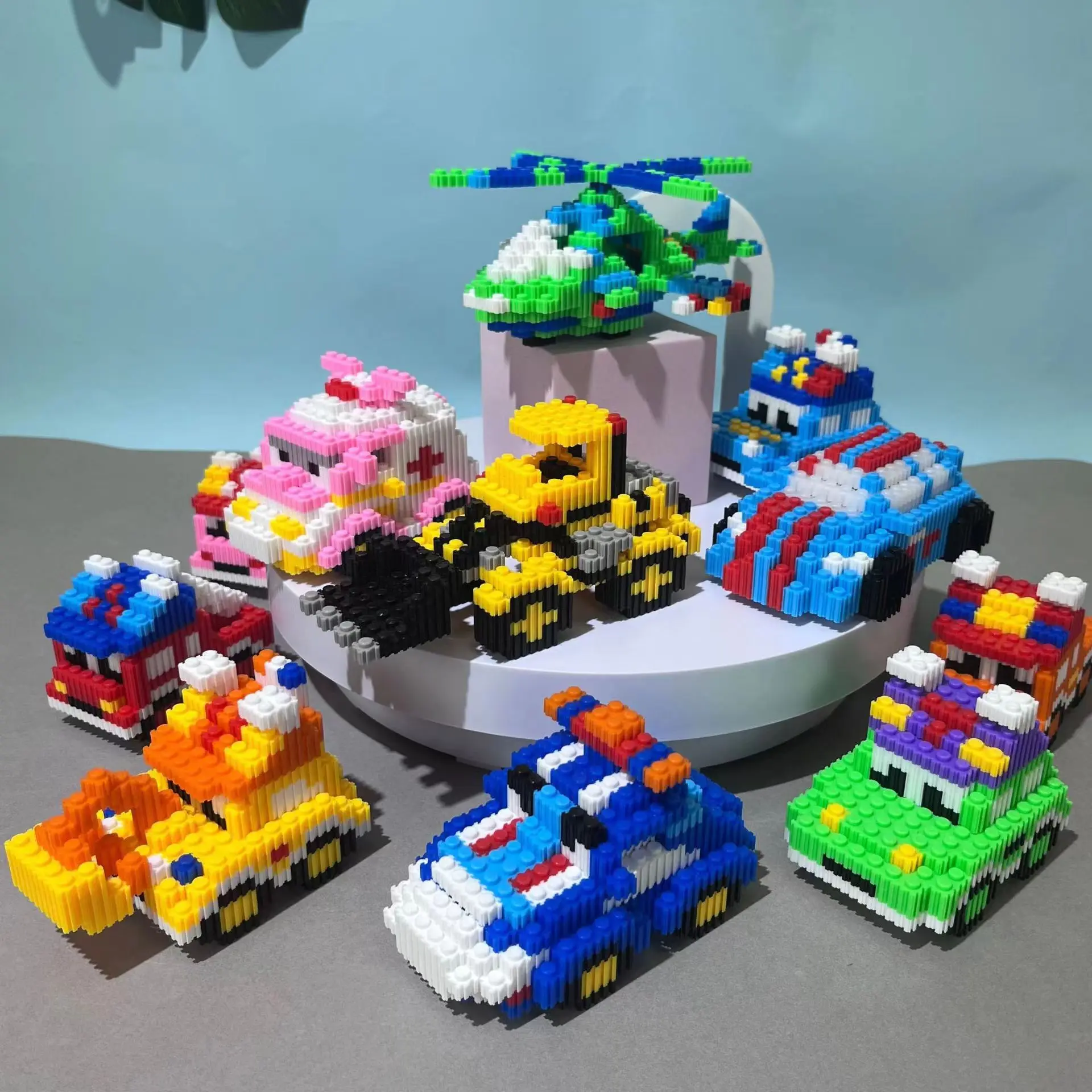 Wholesale Colorful Home Decoration Plastic DIY Assembly Educational Promotional  Toys For Kids