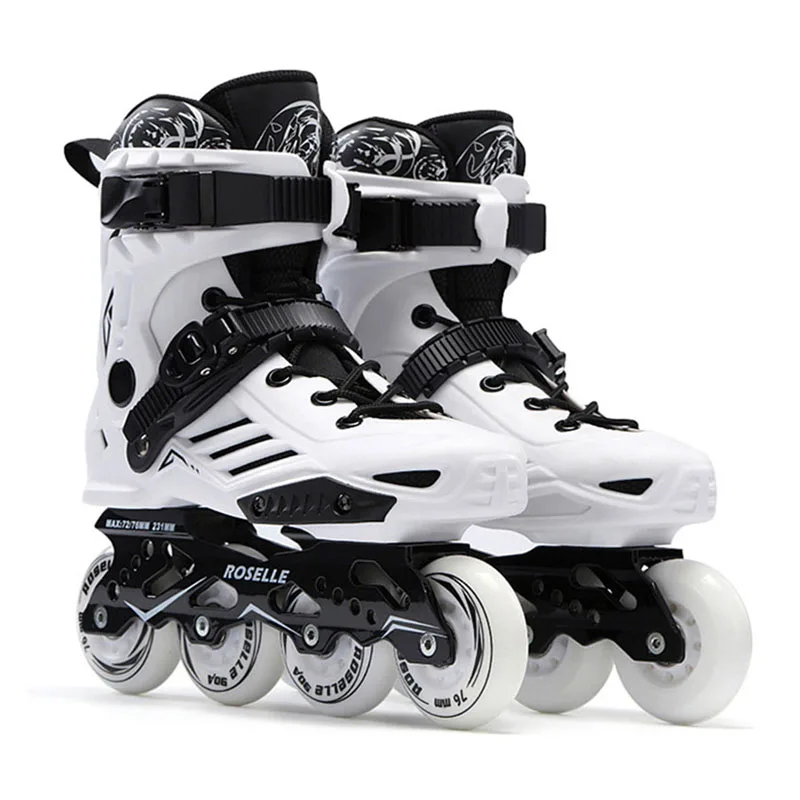 Wholesale High Quality 4 Wheels Roller Skates Shoes Black Flashing Roller Inline Skate