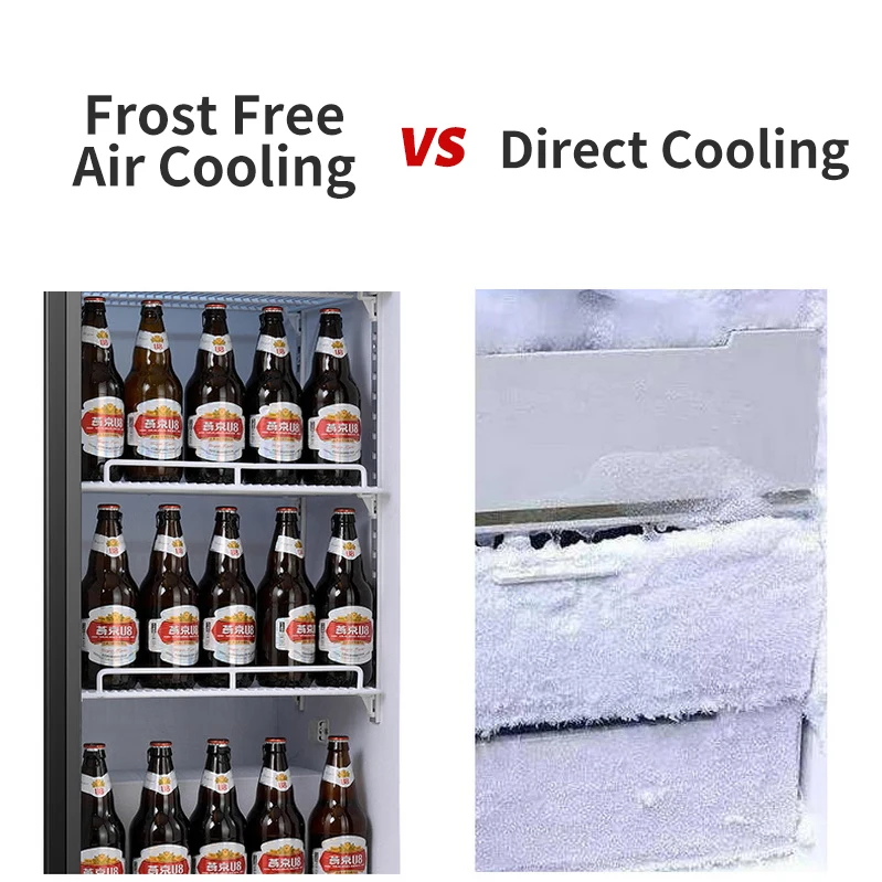 90L Beverage Beer Compact Display Showcase Black Color Manual Defrost Interior light Glass Door Wine Mini Fridge