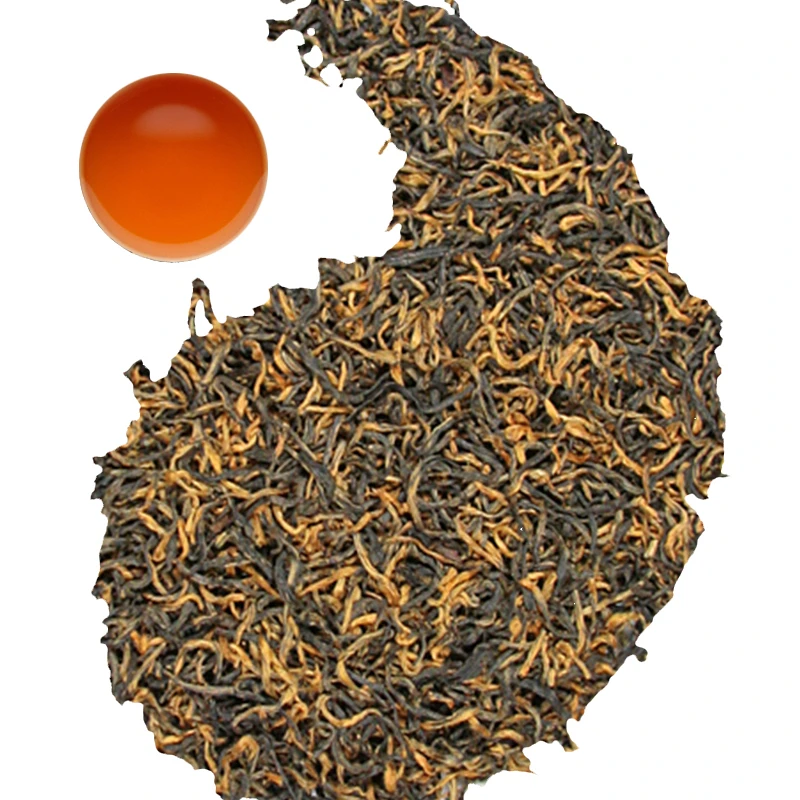2021 Органический Лучший китайский черный чай золотой в виде