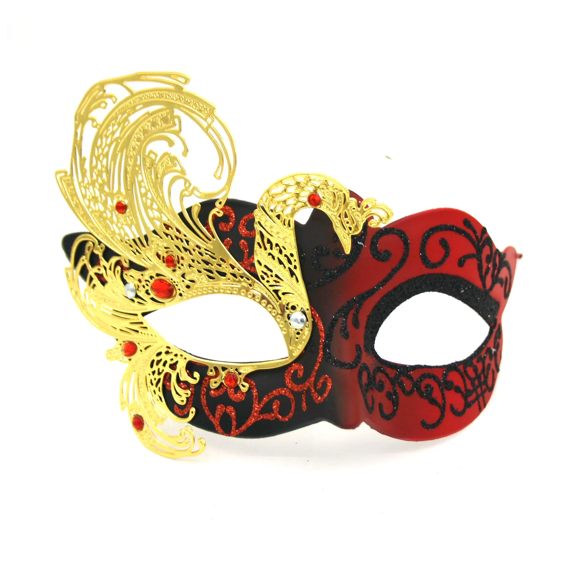 Iron Couple costume Carnival Venice Makeup Ball Mask Set Party Fashion accessory