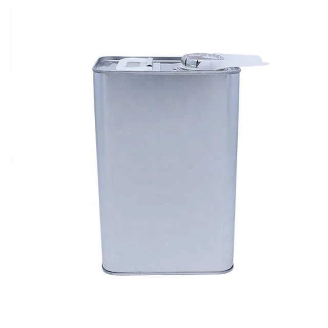 wholesale 2L 4L Square Motor Engine Oil Tin Can engine oil aerosol tin can With Japan Finger Press Lid Plastic Pull Lid
