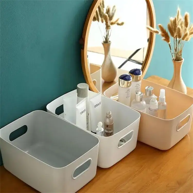 High Quality Household Durable Plastic Organizer small items desktop simple storage boxes