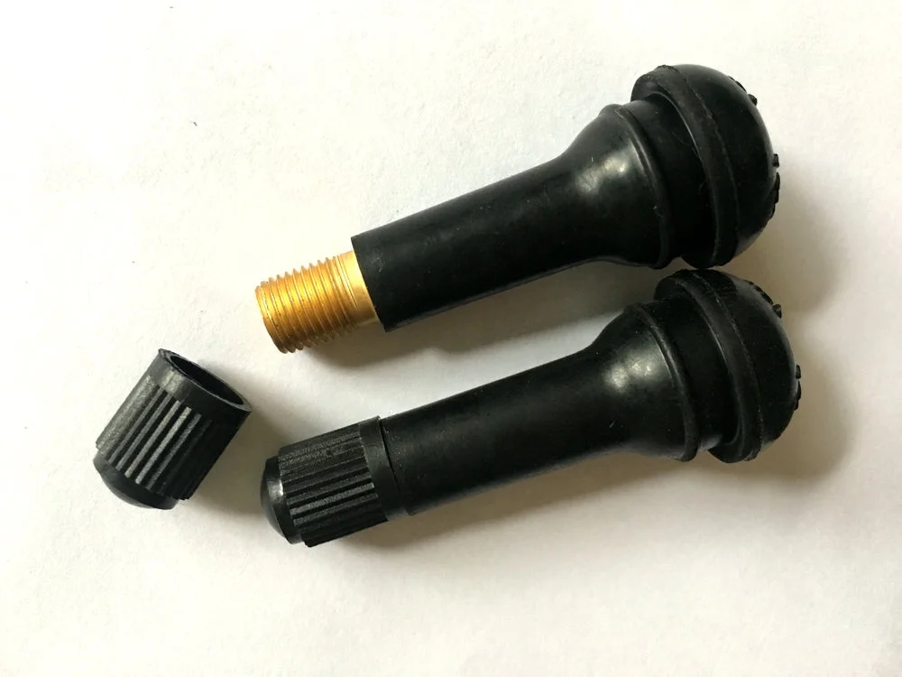 Tubeless snap-in Car Valve TR414  natural rubber A class