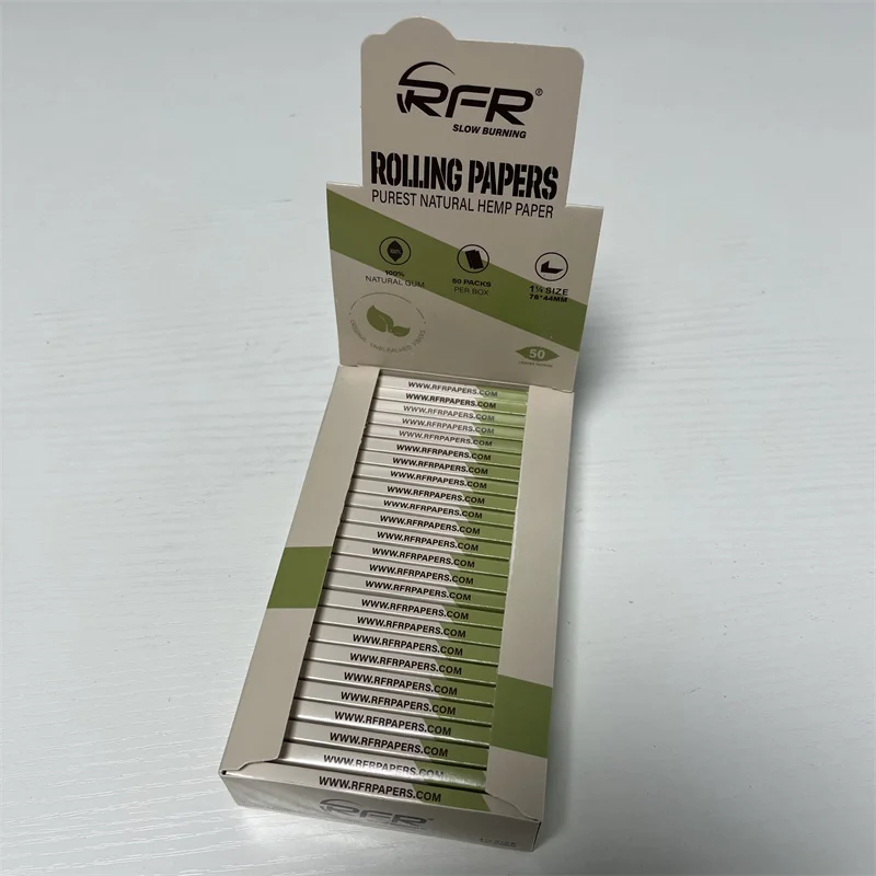 Hot RFR 1 1/4 size  hemp paper Slow burning rolling paper for smoking