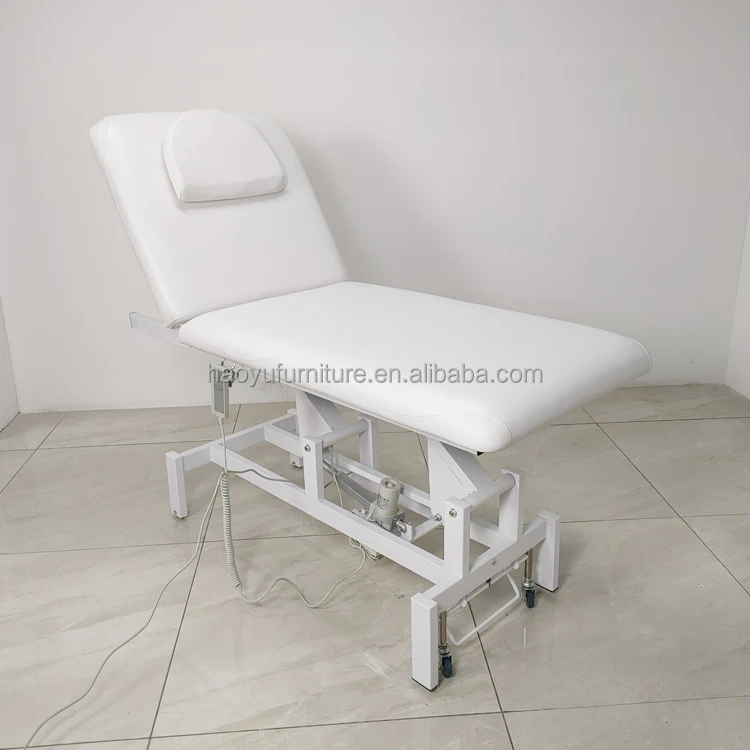 Electric Medical Examination Bed white color laser treatment bed cupping treatment massage bed