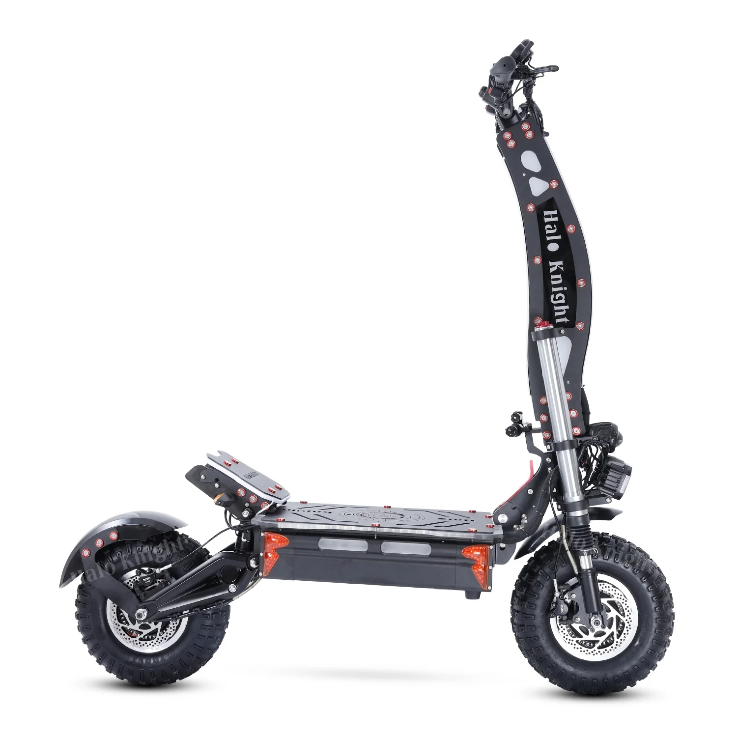 Алюминиевый Электрический скутер Halo Knight T107Max 72 в 8000 Вт 50 Ач 120 км/ч 14 дюймов большая внедорожная шина