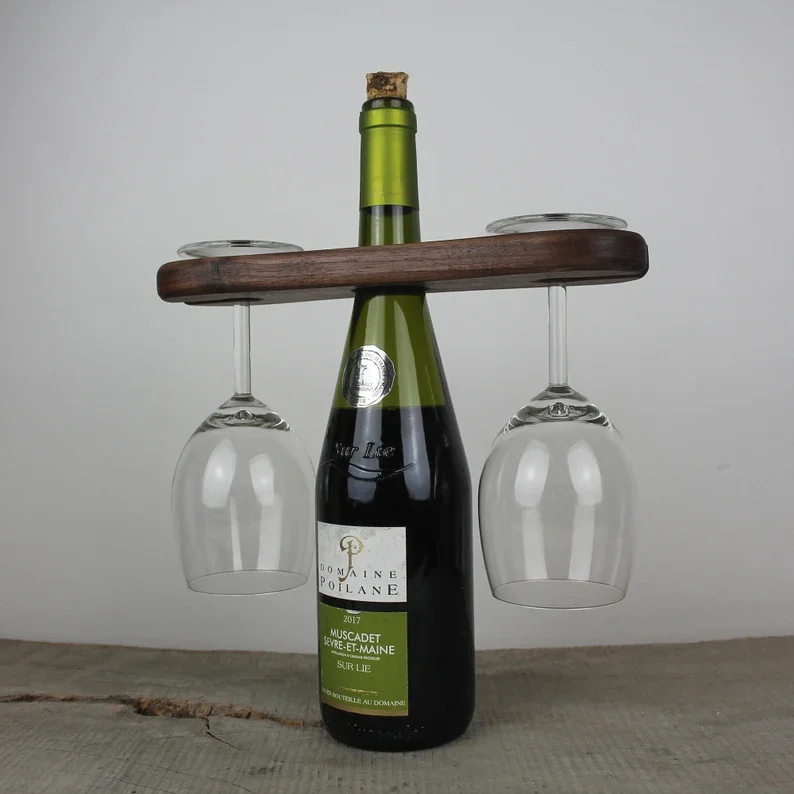 wooden portable rustic wine glass holder wooden wine and glass caddy wine glass rack
