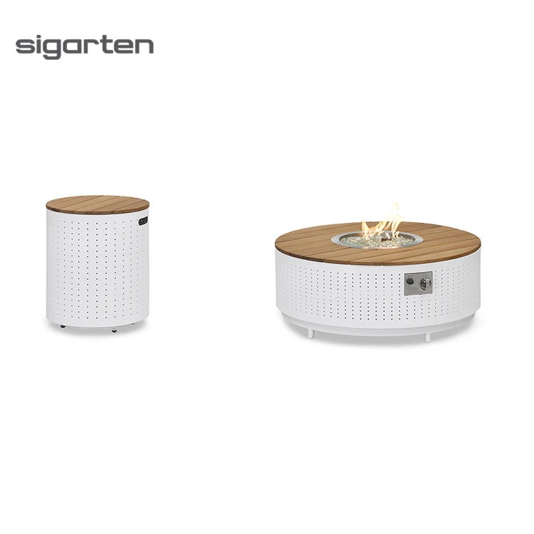 sigarten Outdoor Portable Durable Waterproof Fire Pit Protector Heavy Duty Polyester Round Fire Pit Cover