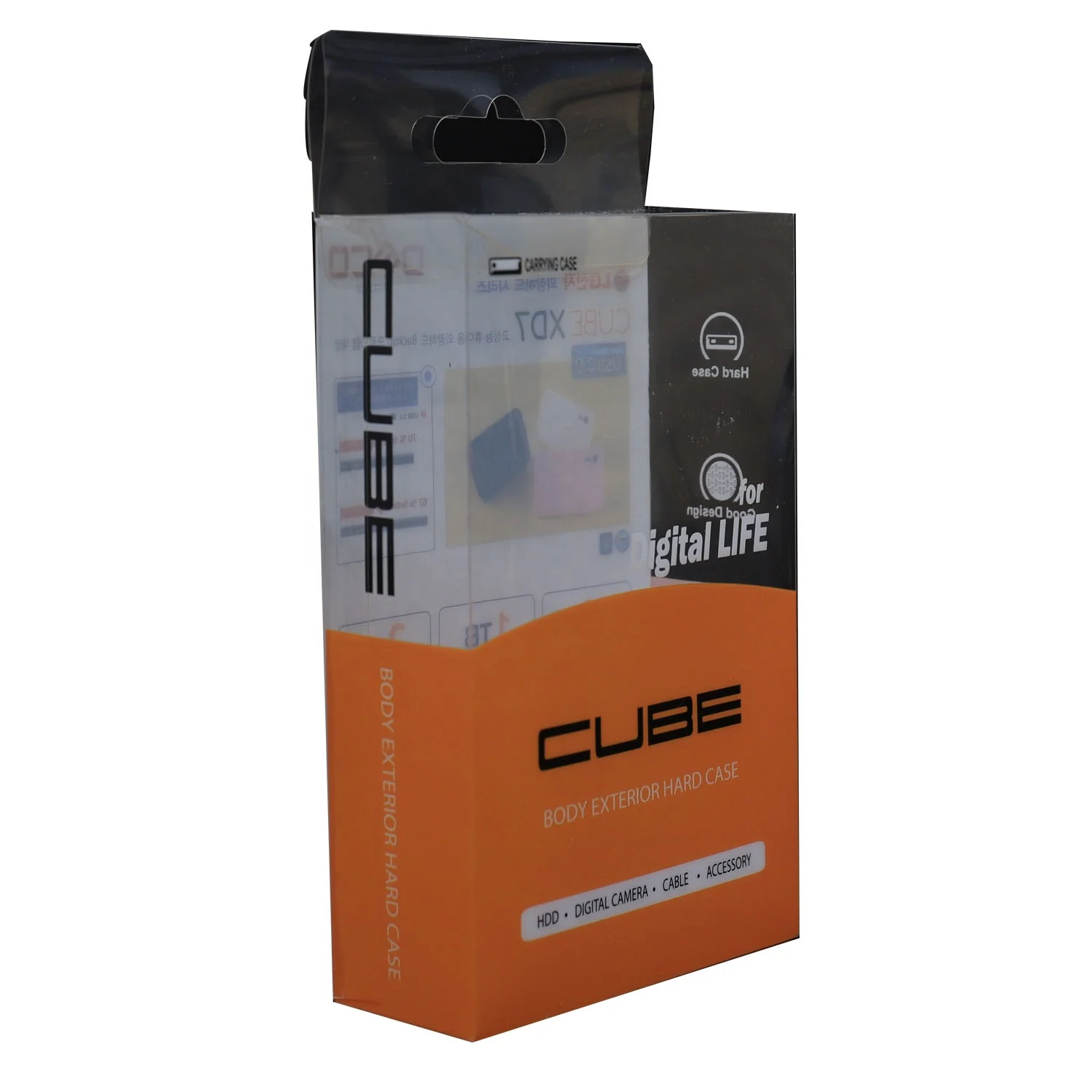 Custom Acetate Portable Harddisk 1 2 4 5tb Ssd External Hard Drive Casing 3.0 Clear Pp Pvc Pet Transparent Plastic Packaging Box