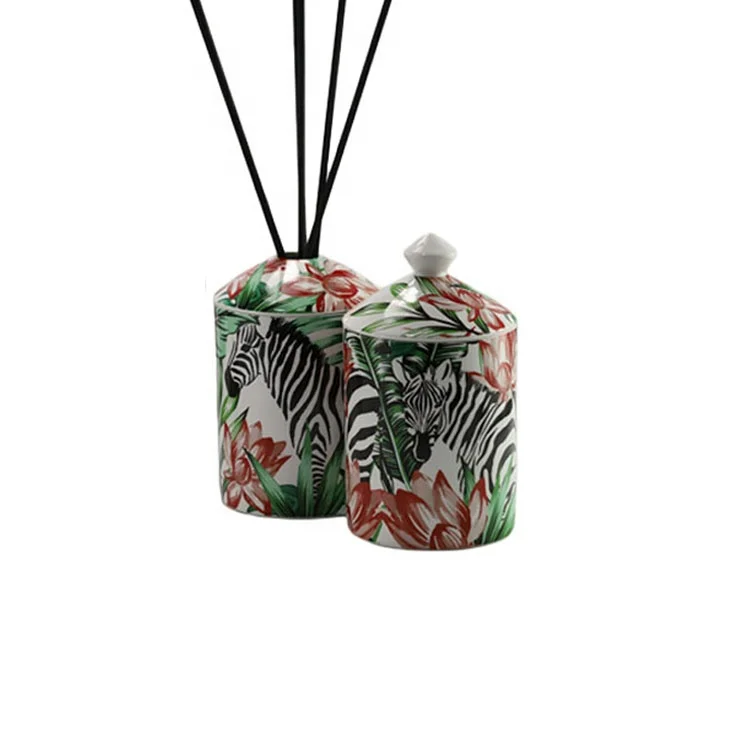 Недорогая Роскошная Ароматизированная свеча в уникальном стиле, Керамическая свеча с крышкой для украшения дома