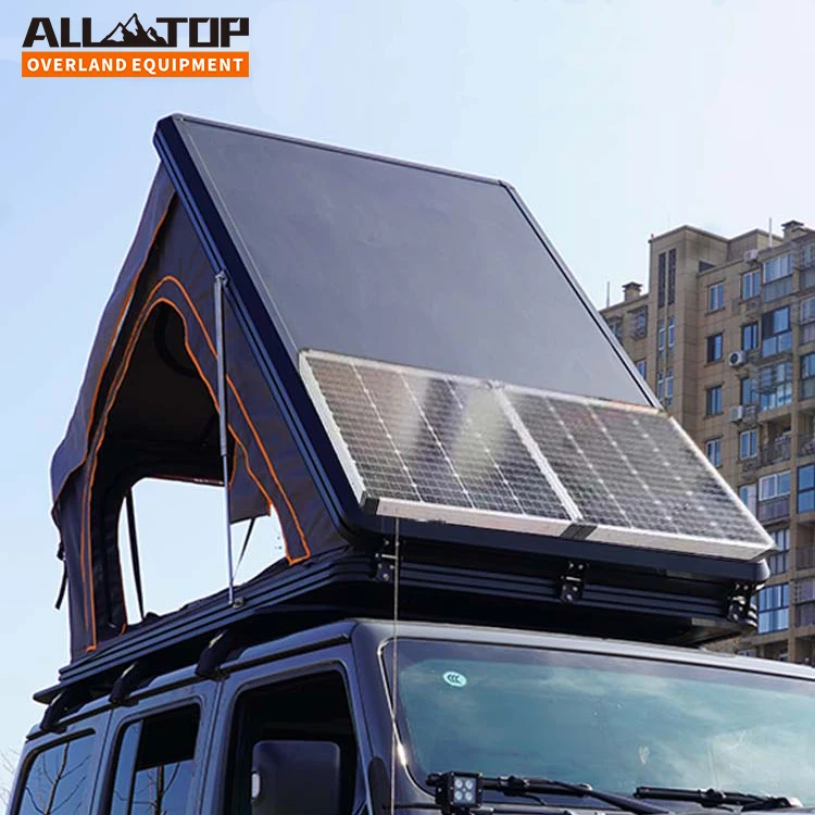 2023 Straight Hydraulic Pressure Pop up Camping 2 Person Automatic SUV Truck Rooftop Tents Hard Cover Car Roof Top Tent