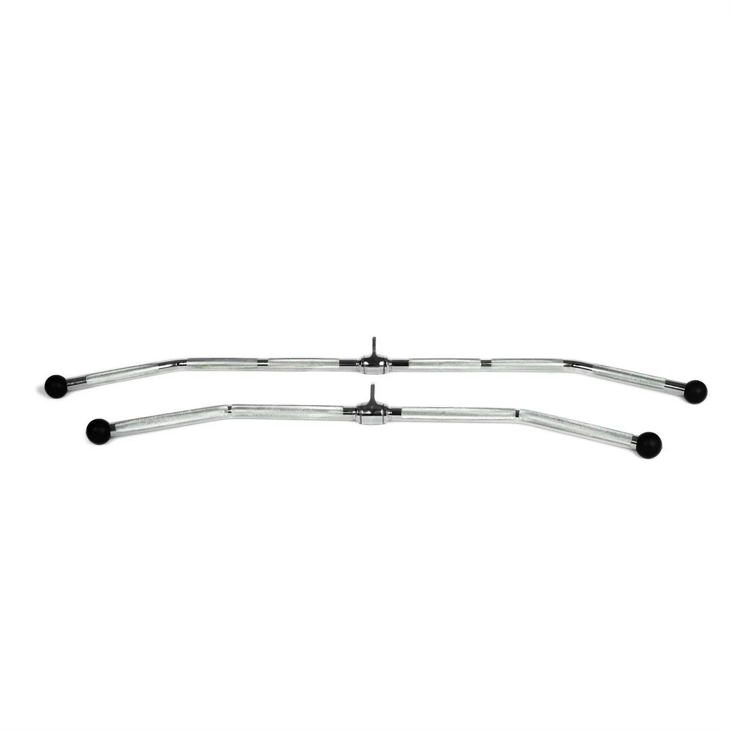 Gym Equipment Cable Attachment Pulldown Revolving 48' Curl Lat Bar With Ball Grips
