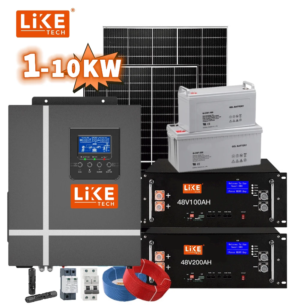 Гибридная автономная панель LikeTech, 1 кВт, 3 кВт, 5 кВт, 10 кВт, 20 кВт, 30 кВт
