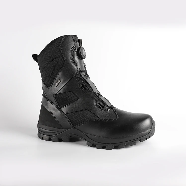 Saicou Black Waterproof Combat Military boots army shoes for men