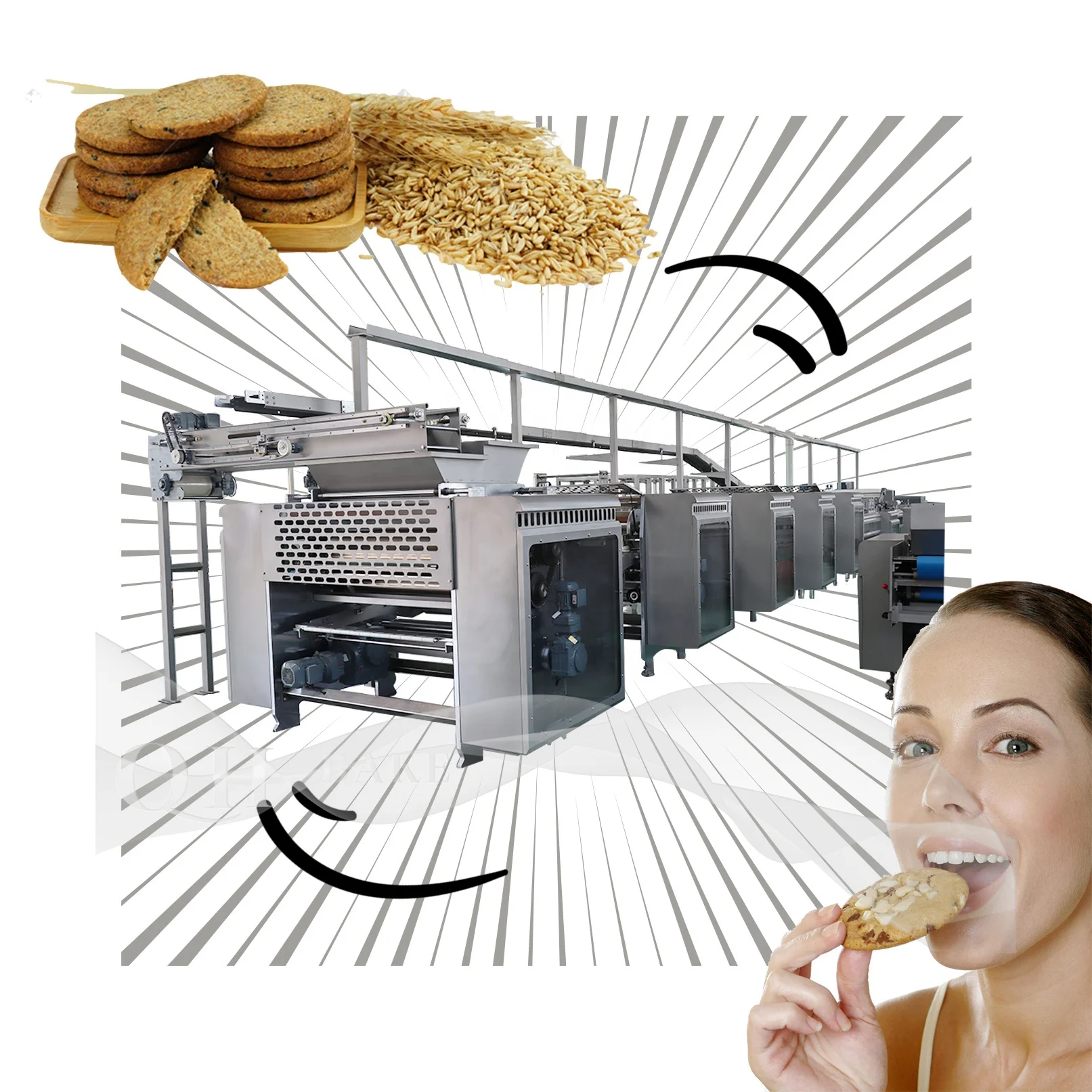 2023 hot tunnel oven for biscuits imaforni biscuit oven oil/gas fired biscuits baking oven