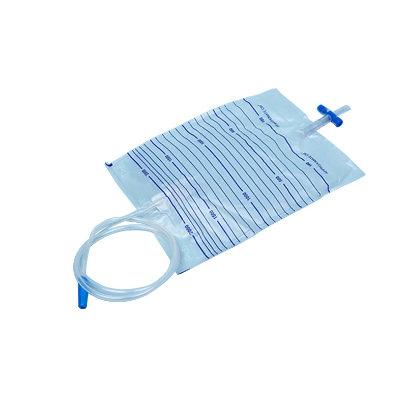 Globalroll Male Female 2000ml Disposable Infant Pediatrics Adult Urinedrainage Bag Collector With Sample Port Outlet Valve