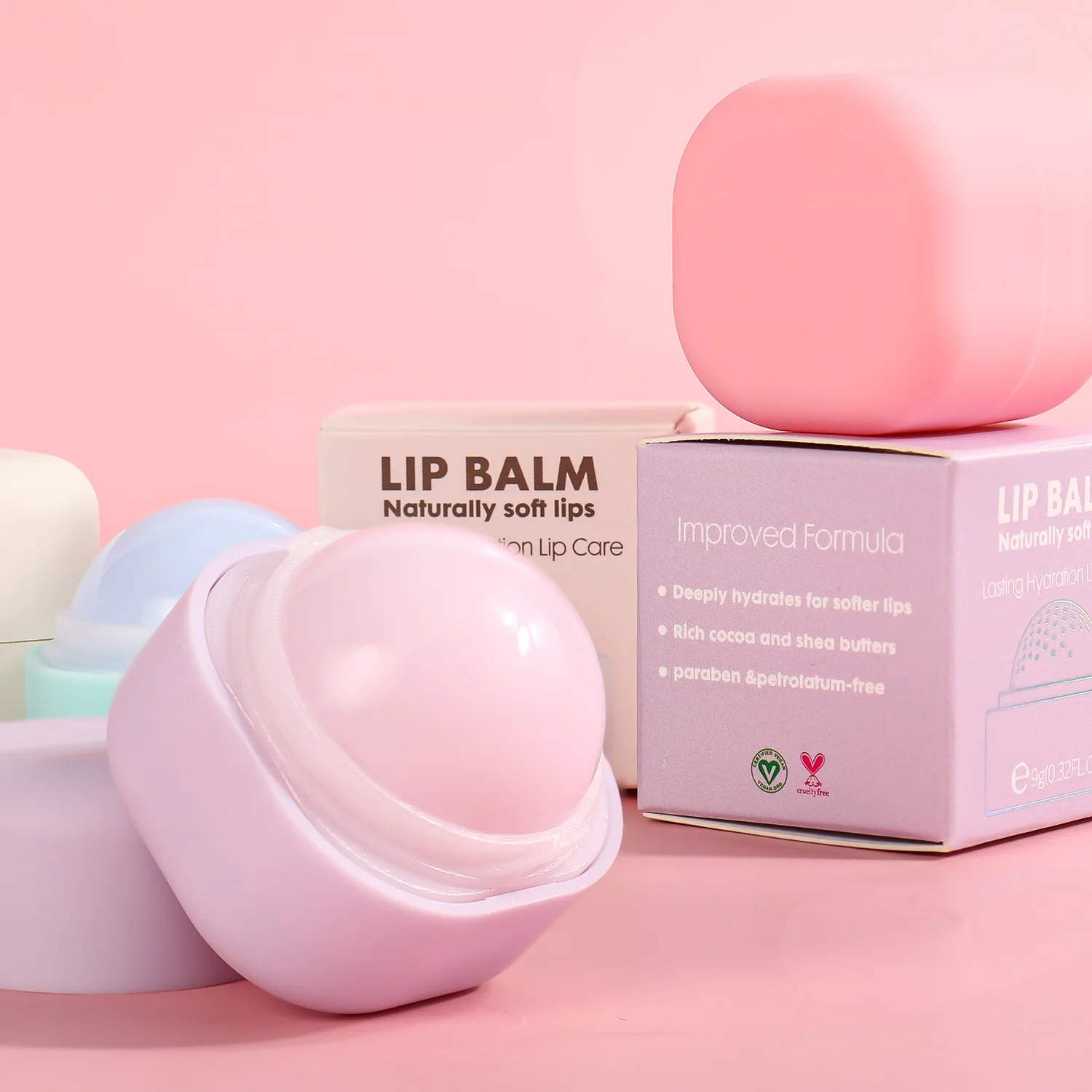 OEM Lip Balm Free Sample Custom Logo Lip Balm Private Label Waterproof Clear Moustirzing Lip Balm