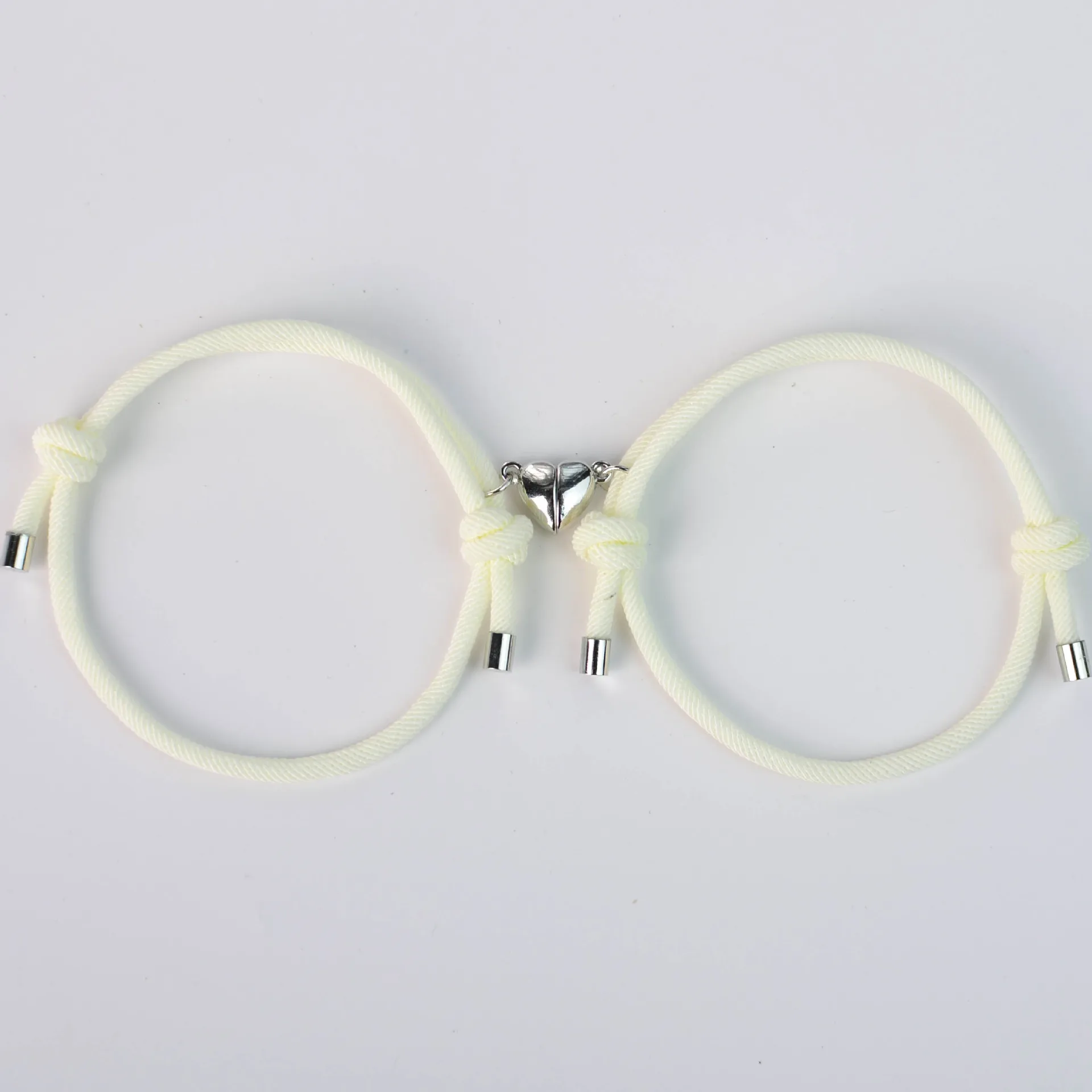 G3033 Wholesale Pulseras Heart Magnetic Attract Milan Rope Woven Couple Bracelet Fashion Jewelry Bracelets & Bangles