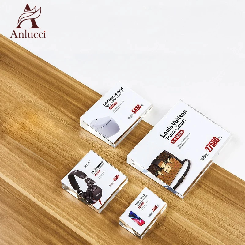 
Acrylic Desktop Sign Crystal Office Meeting Product Information Introduction Bracket 