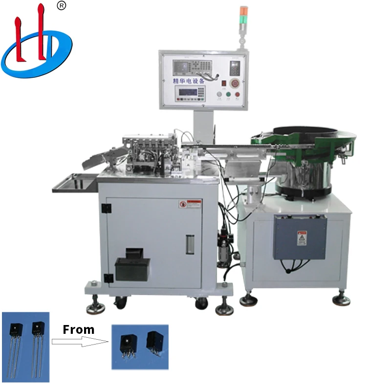 Triode LED Radial Electronic Components Transistor Lead Forming Machine